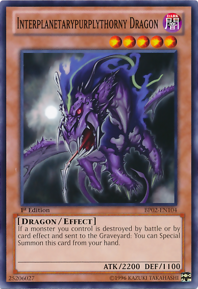 Interplanetarypurplythorny Dragon [BP02-EN104] Common | Total Play
