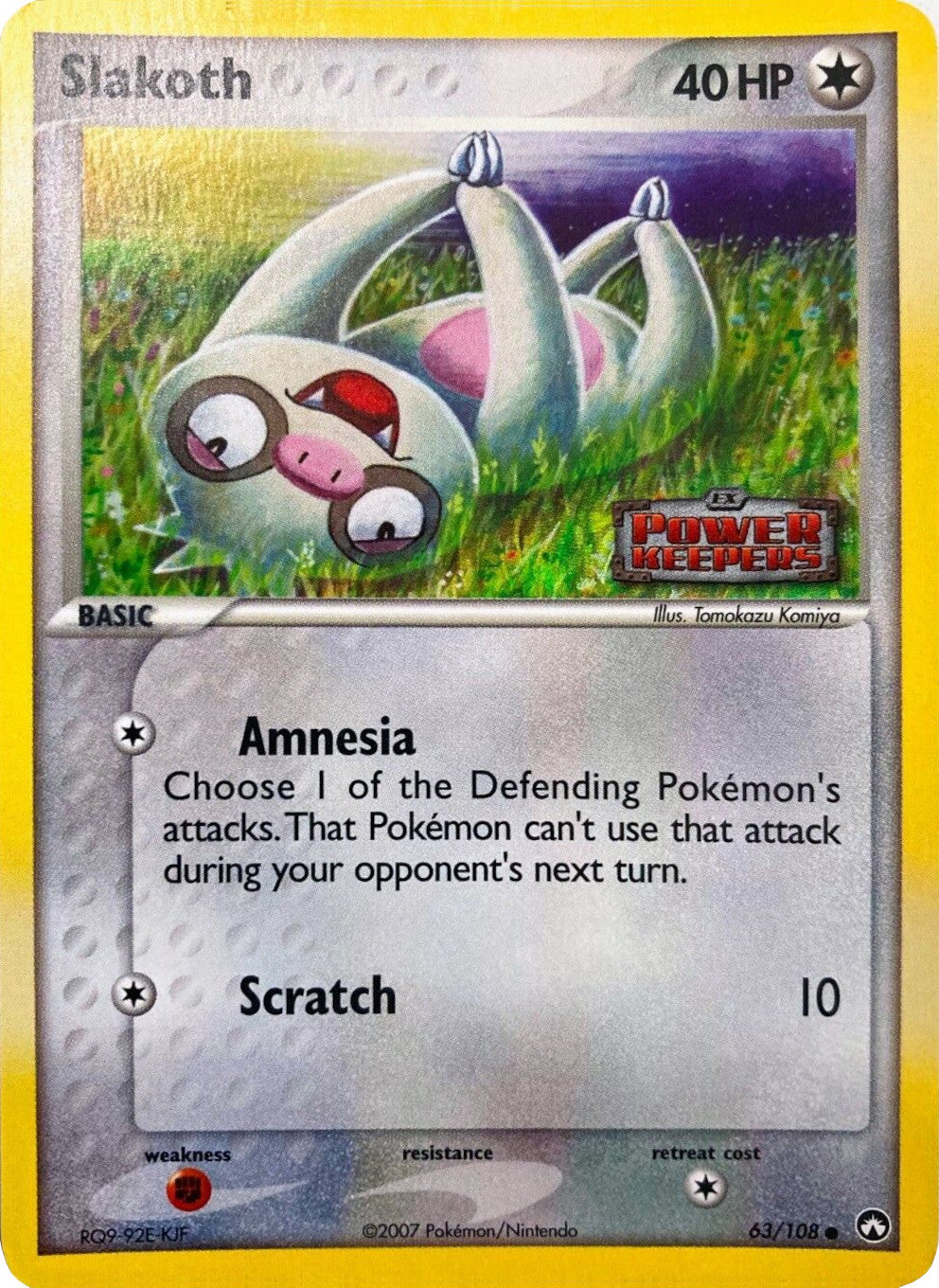 Slakoth (63/108) (Stamped) [EX: Power Keepers] | Total Play