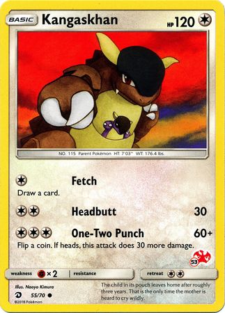 Kangaskhan (55/70) (Charizard Stamp #53) [Battle Academy 2020] | Total Play