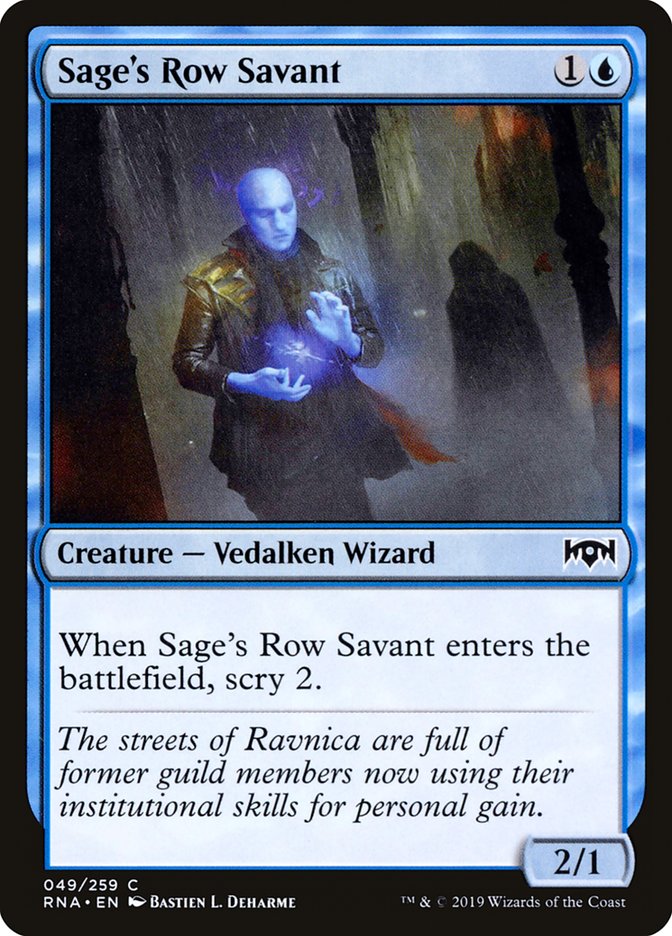 Sage's Row Savant [Ravnica Allegiance] | Total Play