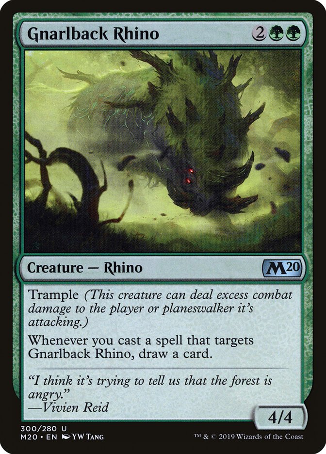 Gnarlback Rhino [Core Set 2020] | Total Play