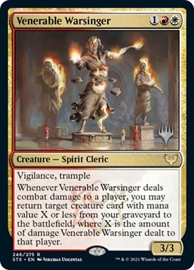 Venerable Warsinger (Promo Pack) [Strixhaven: School of Mages Promos] | Total Play