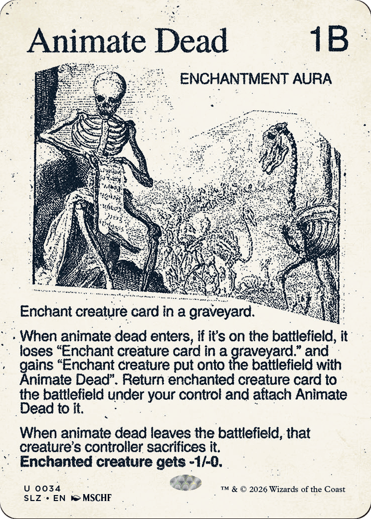 Animate Dead (0034) [Secret Lair x MSCHF: The Zeta Set] | Total Play