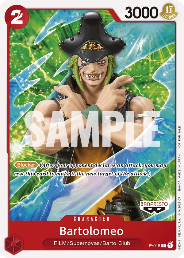 Bartolomeo (One Piece Film Red) [One Piece Promotion Cards] | Total Play