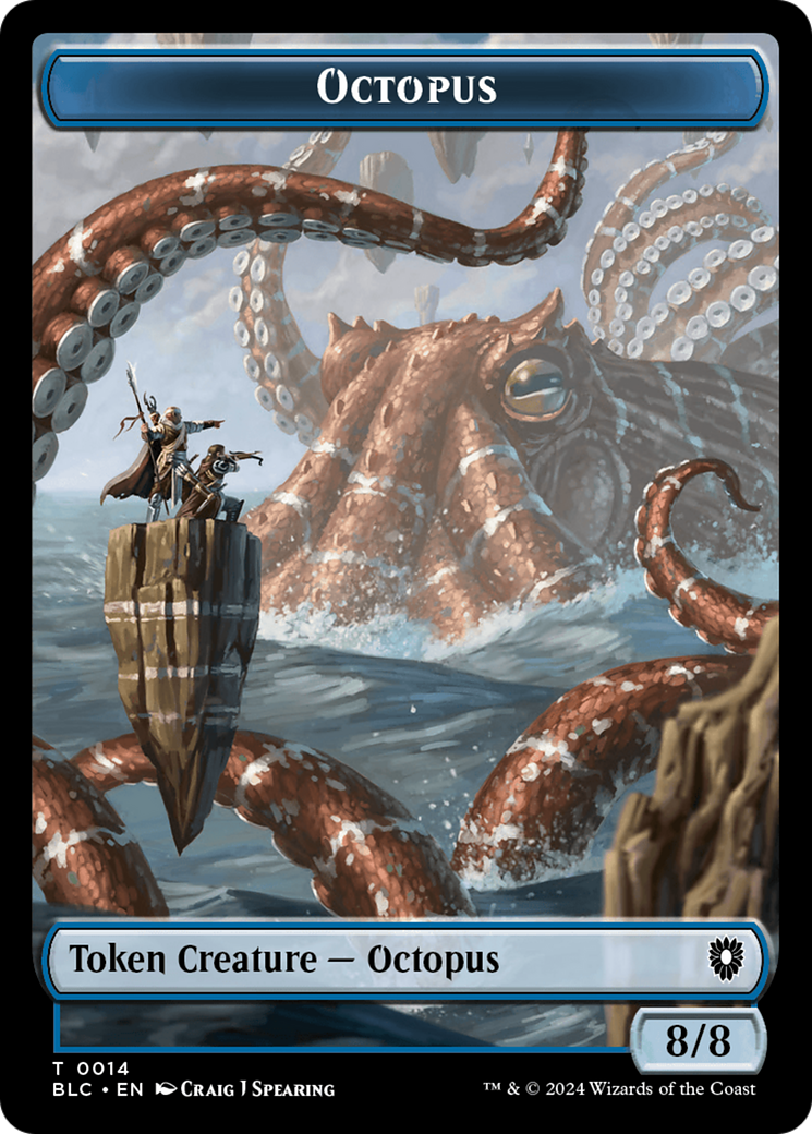 Octopus // Rabbit Double-Sided Token [Bloomburrow Commander Tokens] | Total Play