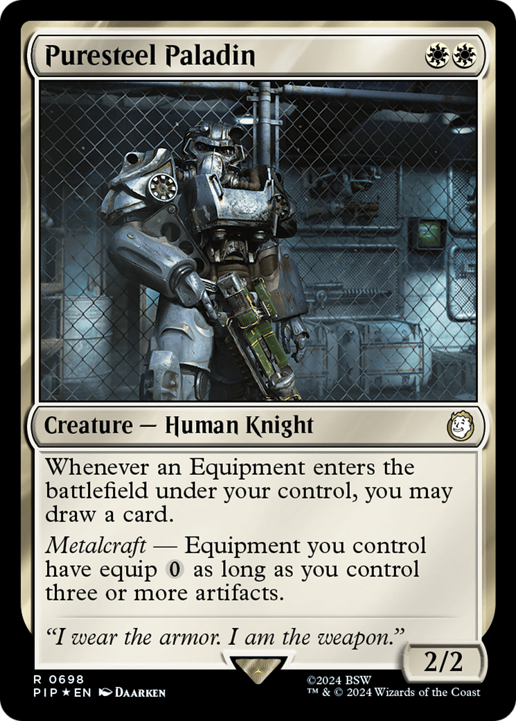 Puresteel Paladin (Surge Foil) [Fallout] | Total Play
