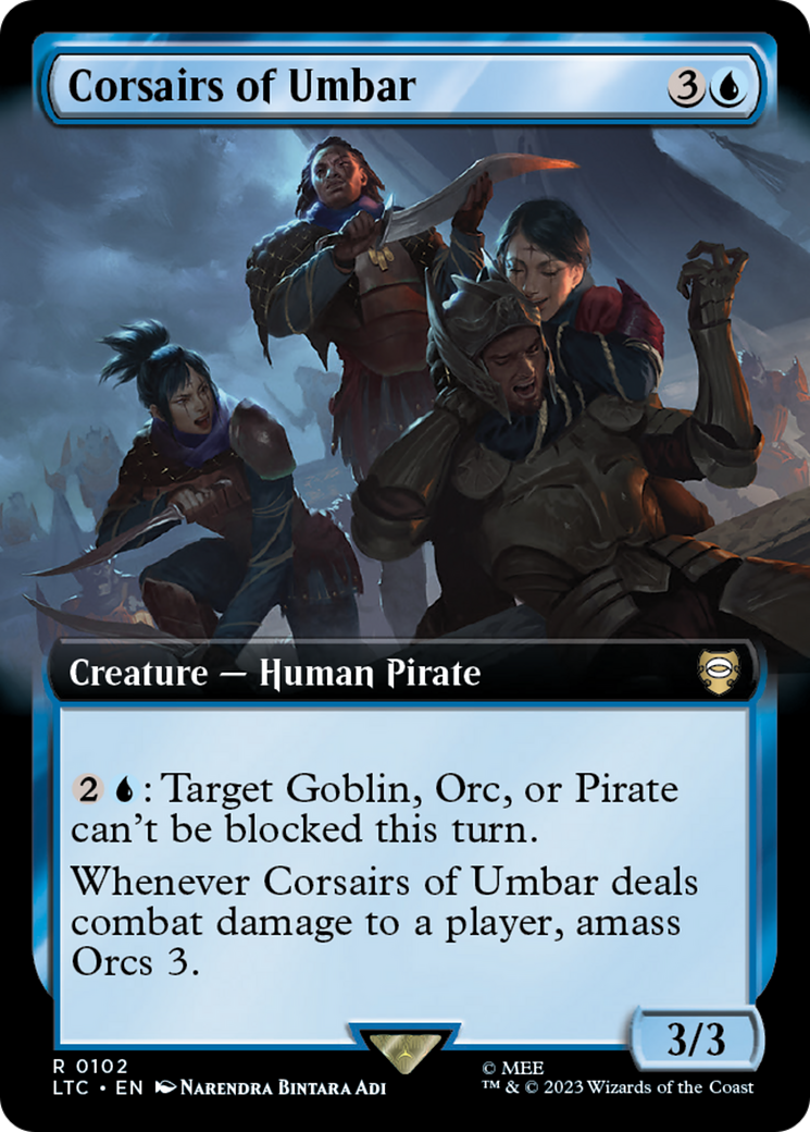 Corsairs of Umbar (Extended Art) [The Lord of the Rings: Tales of Middle-Earth Commander] | Total Play