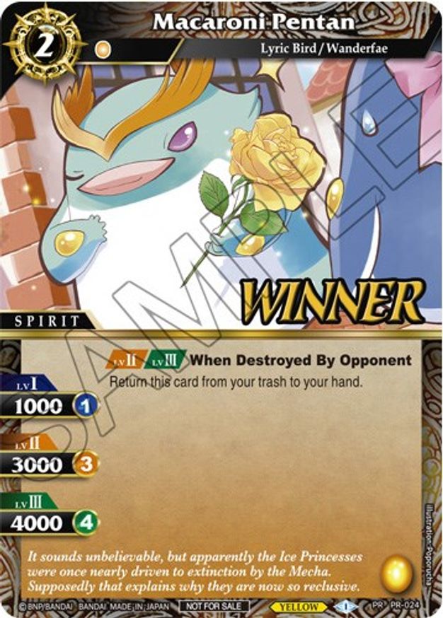 Macaroni Pentan (Tournament Pack Vol. 3 -Winner-) (PR-024) [Launch & Event Promos] | Total Play