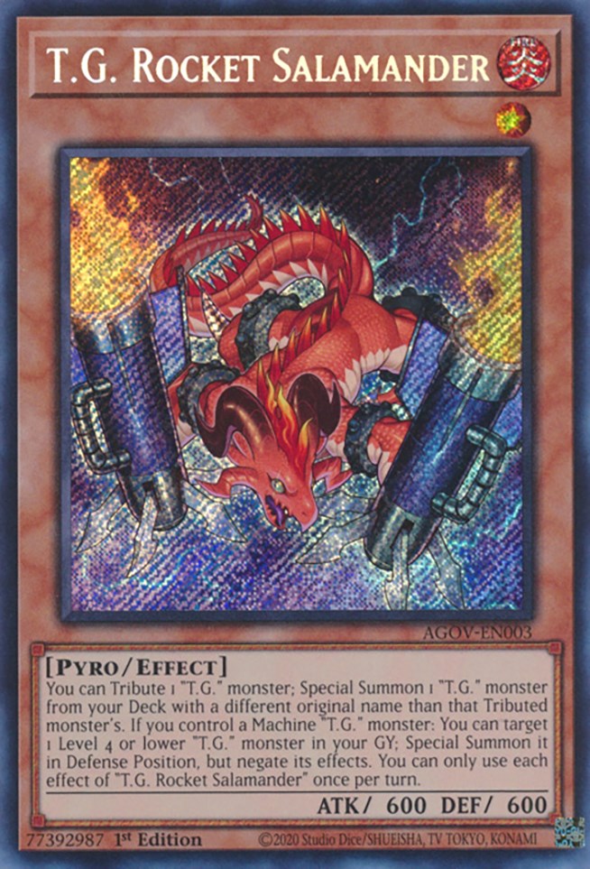 T.G. Rocket Salamander [AGOV-EN003] Secret Rare | Total Play