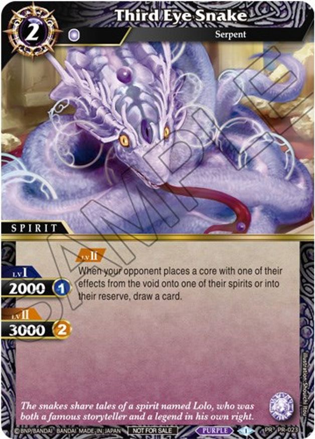 Third Eye Snake (Tournament Pack Vol. 3) (PR-023) [Launch & Event Promos] | Total Play
