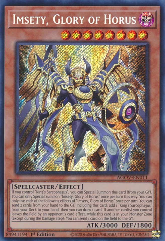 Imsety, Glory of Horus [AGOV-EN011] Secret Rare | Total Play