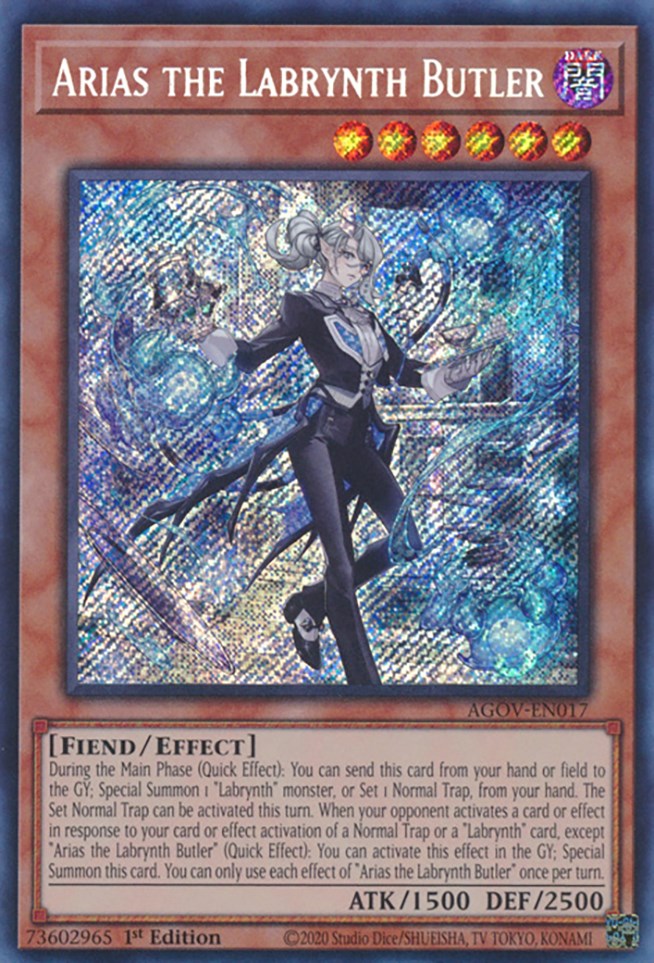 Arias the Labrynth Butler [AGOV-EN017] Secret Rare | Total Play