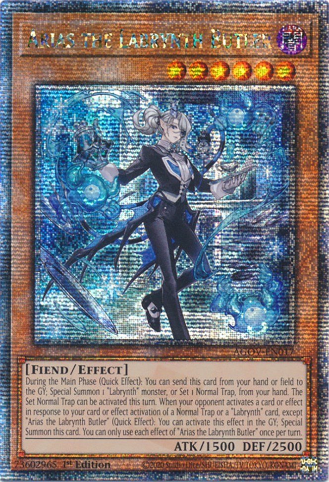 Arias the Labrynth Butler (Quarter Century Secret Rare) [AGOV-EN017] Quarter Century Secret Rare | Total Play