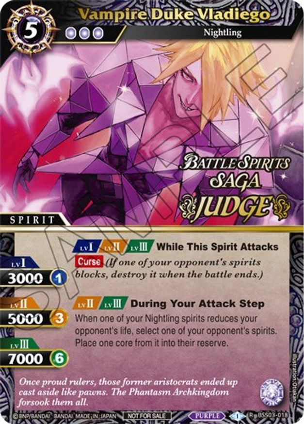Vampire Duke Vladiego (Judge Pack Vol. 3) (BSS03-018) [Launch & Event Promos] | Total Play