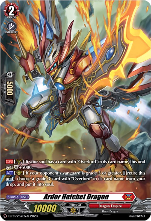 Ardor Hatchet Dragon (Foil) (D-PR/257EN-S) [Promo Cards] | Total Play