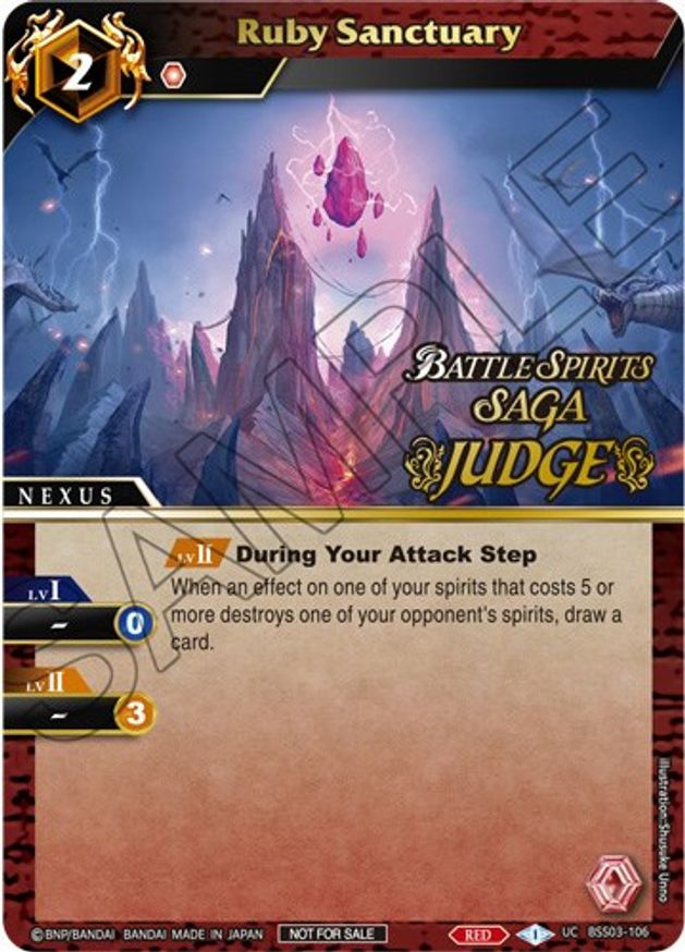 Ruby Sanctuary (Judge Pack Vol. 3) (BSS03-106) [Launch & Event Promos] | Total Play