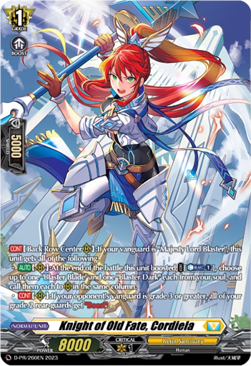 Knight of Old Fate, Cordiela (D-PR/260EN) [Promo Cards] | Total Play