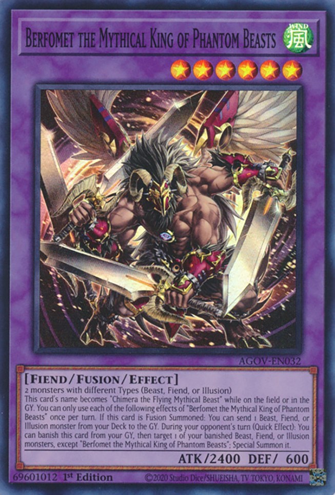 Berfomet the Mythical King of Phantom Beasts [AGOV-EN032] Super Rare | Total Play