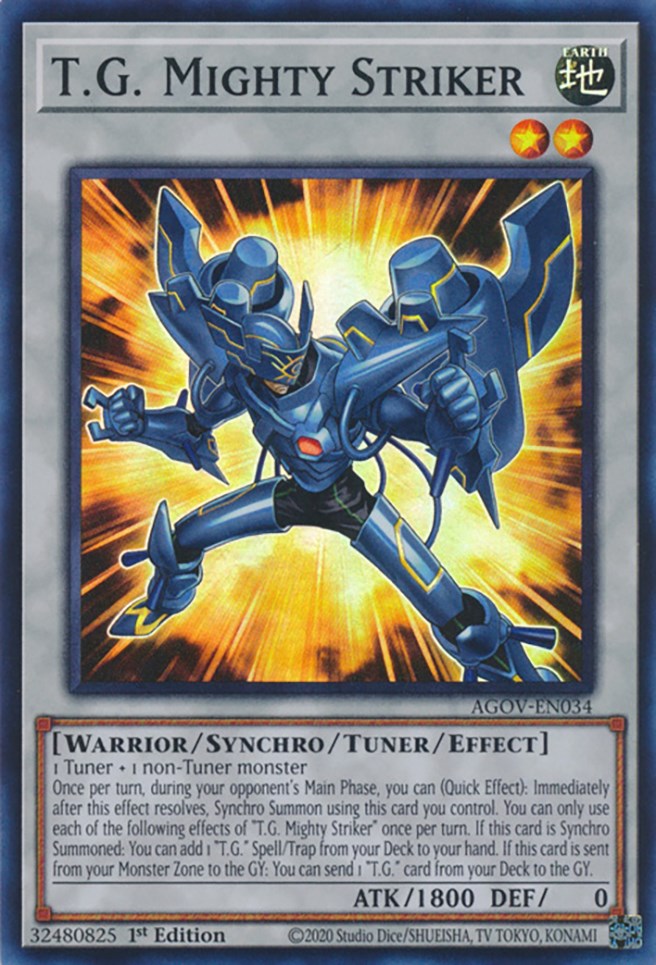 T.G. Mighty Striker [AGOV-EN034] Super Rare | Total Play
