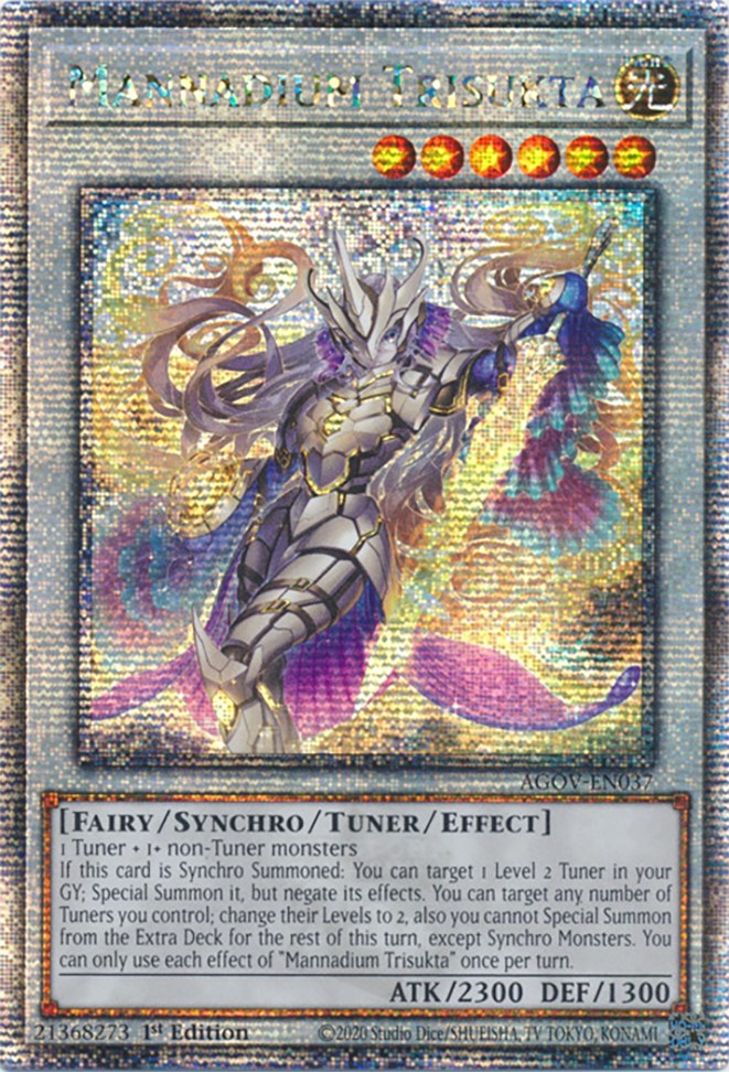 Mannadium Trisukta (Quarter Century Secret Rare) [AGOV-EN037] Quarter Century Secret Rare | Total Play