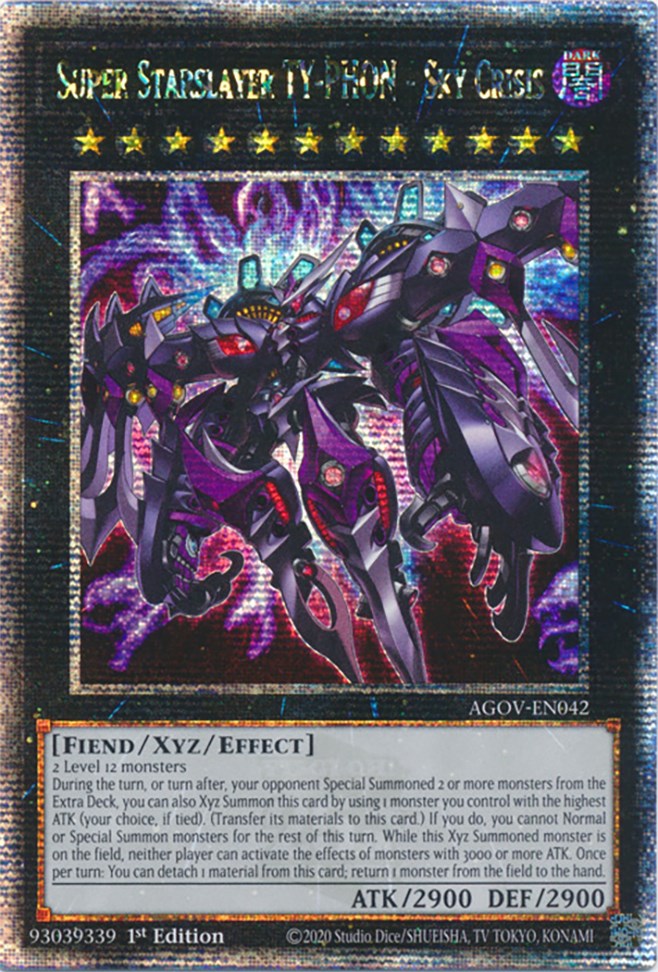 Super Starslayer TY-PHON - Sky Crisis (Quarter Century Secret Rare) [AGOV-EN042] Quarter Century Secret Rare | Total Play