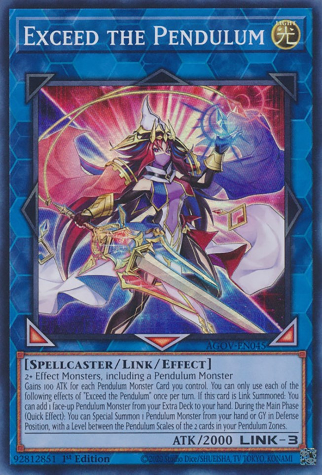 Exceed the Pendulum [AGOV-EN045] Super Rare | Total Play