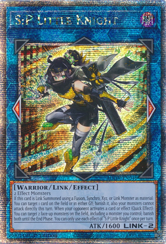 S:P Little Knight (Quarter Century Secret Rare) [AGOV-EN046] Quarter Century Secret Rare | Total Play
