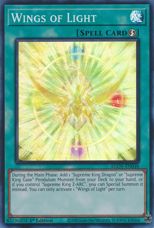 Wings of Light [AGOV-EN048] Super Rare | Total Play