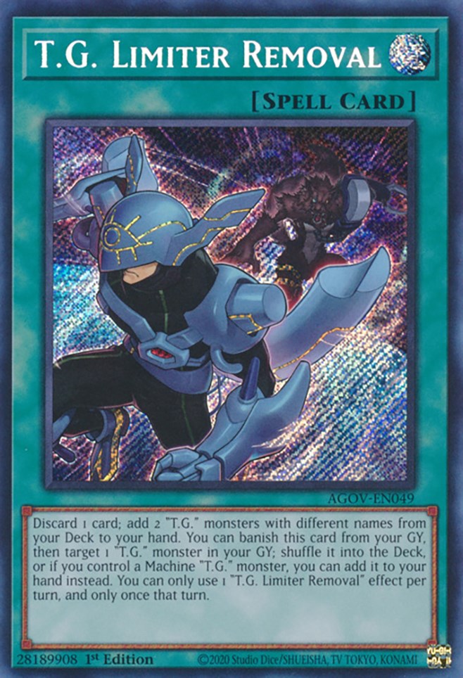 T.G. Limiter Removal [AGOV-EN049] Secret Rare | Total Play