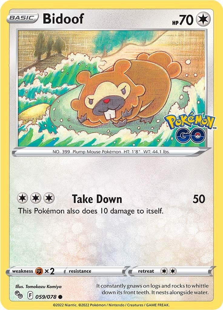 Bidoof (059/078) [Pokémon GO] | Total Play