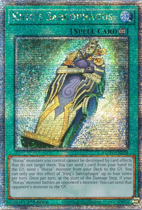 King's Sarcophagus (Quarter Century Secret Rare) [AGOV-EN058] Quarter Century Secret Rare | Total Play