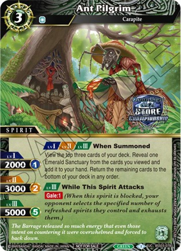 Ant Pilgrim (Championship Pack 2023 Vol. 3) (BSS03-078) [Launch & Event Promos] | Total Play