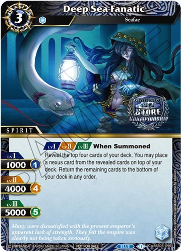 Deep Sea Fanatic (Championship Pack 2023 Vol. 3) (BSS03-096) [Launch & Event Promos] | Total Play
