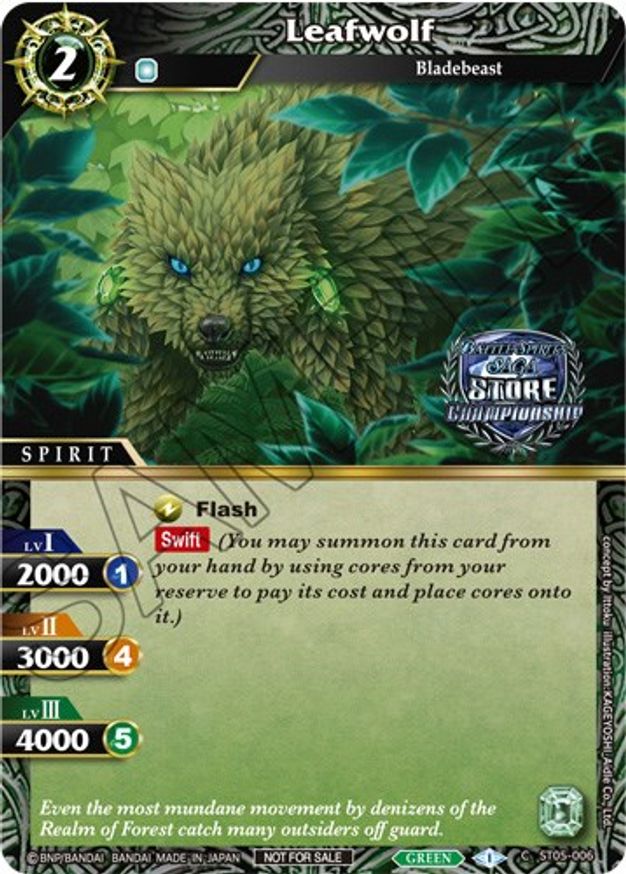 Leafwolf (Champion Card Set Vol. 3) (ST05-006) [Launch & Event Promos] | Total Play