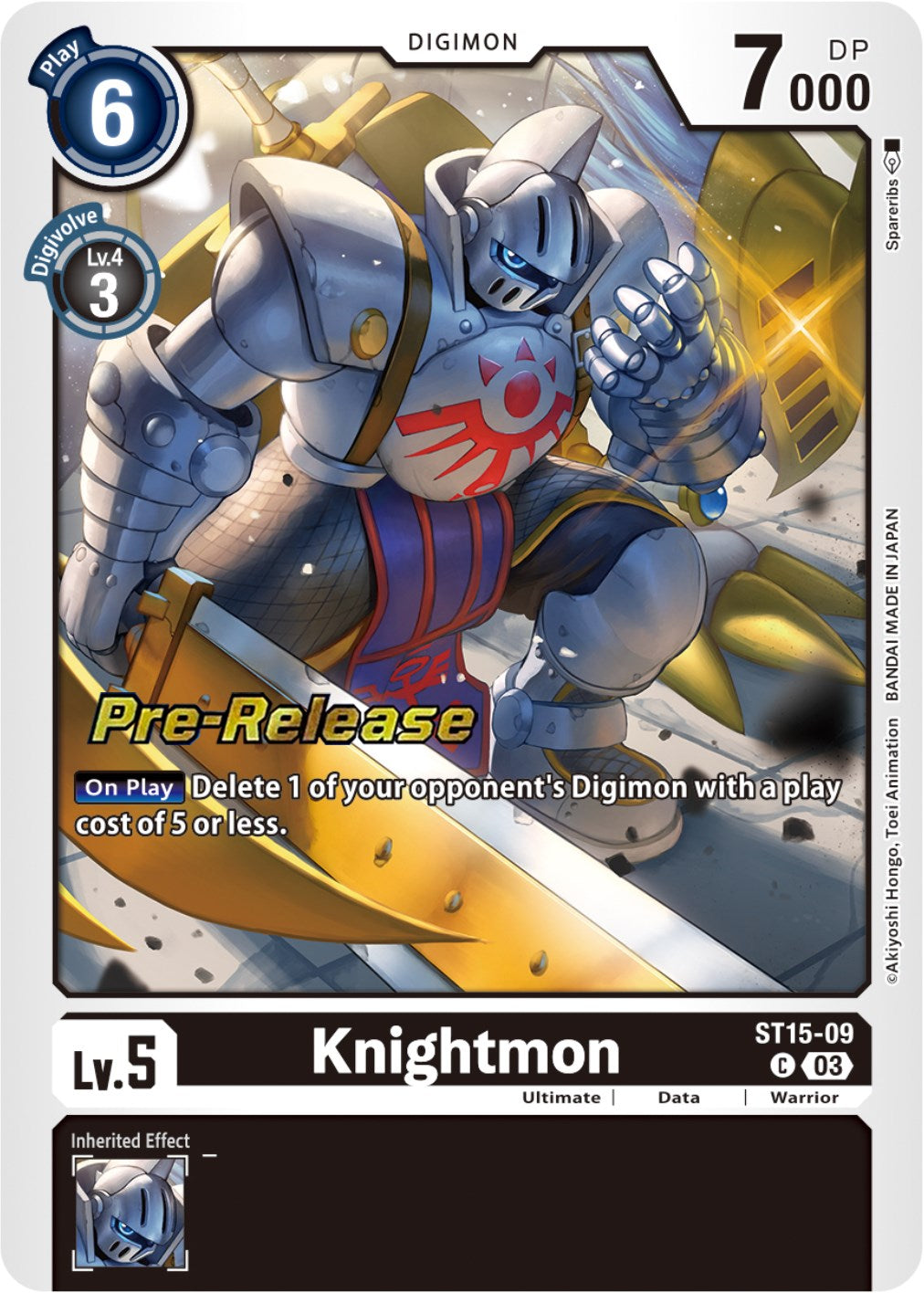 Knightmon [ST15-09] [Starter Deck: Dragon of Courage Pre-Release Cards] | Total Play