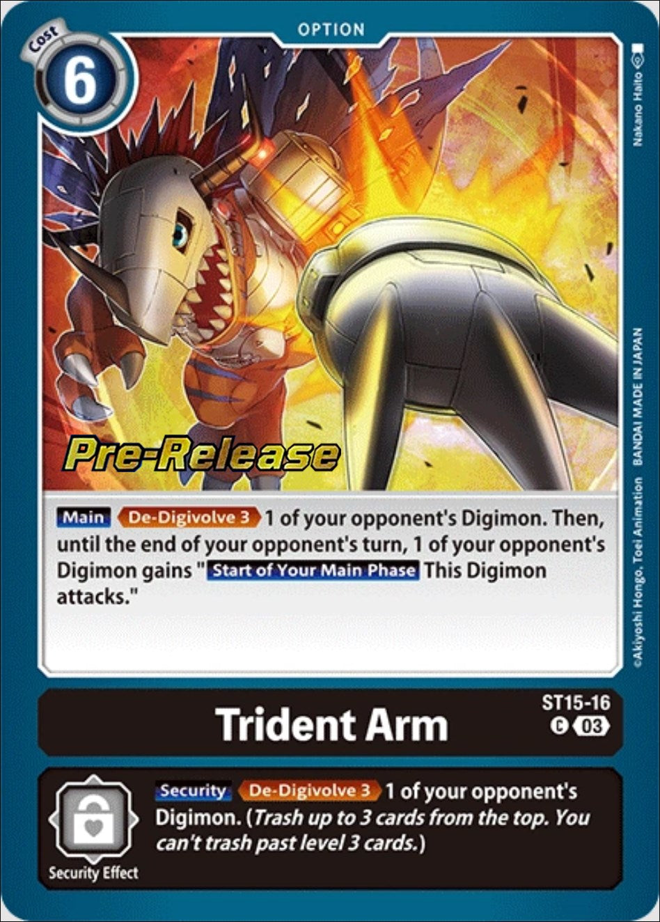 Trident Arm [ST15-16] [Starter Deck: Dragon of Courage Pre-Release Cards] | Total Play