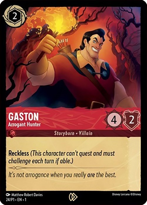 Gaston - Arrogant Hunter (24) [Promo Cards] | Total Play