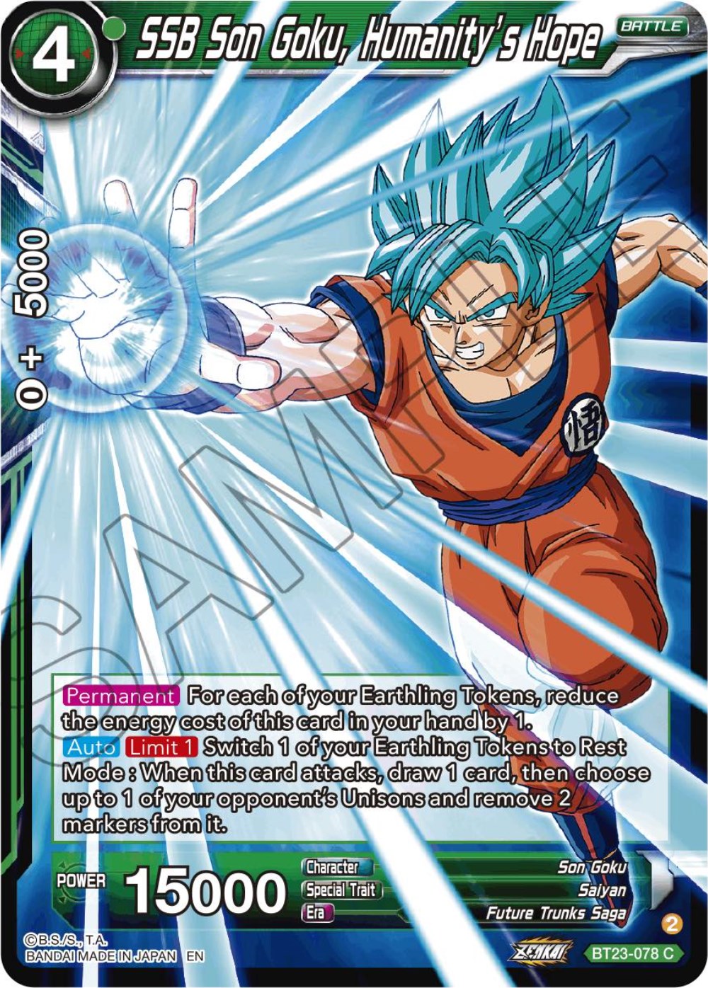 SSB Son Goku, Humanity's Hope (BT23-078) [Perfect Combination] | Total Play