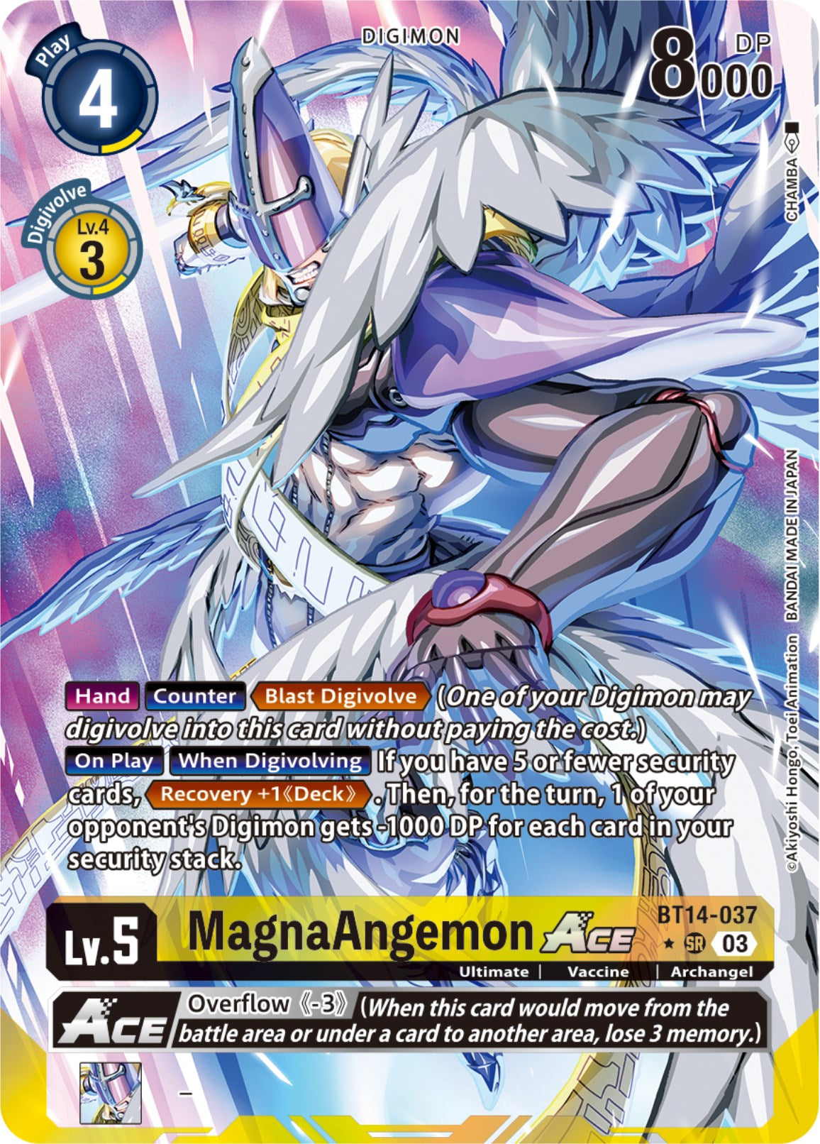 MagnaAngemon Ace [BT14-037] (English Exclusive Alternate Art) [Blast Ace] | Total Play