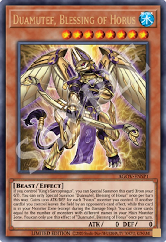 Duamutef, Blessing of Horus (AGOV-ENSP1) [AGOV-ENSP1] Ultra Rare | Total Play