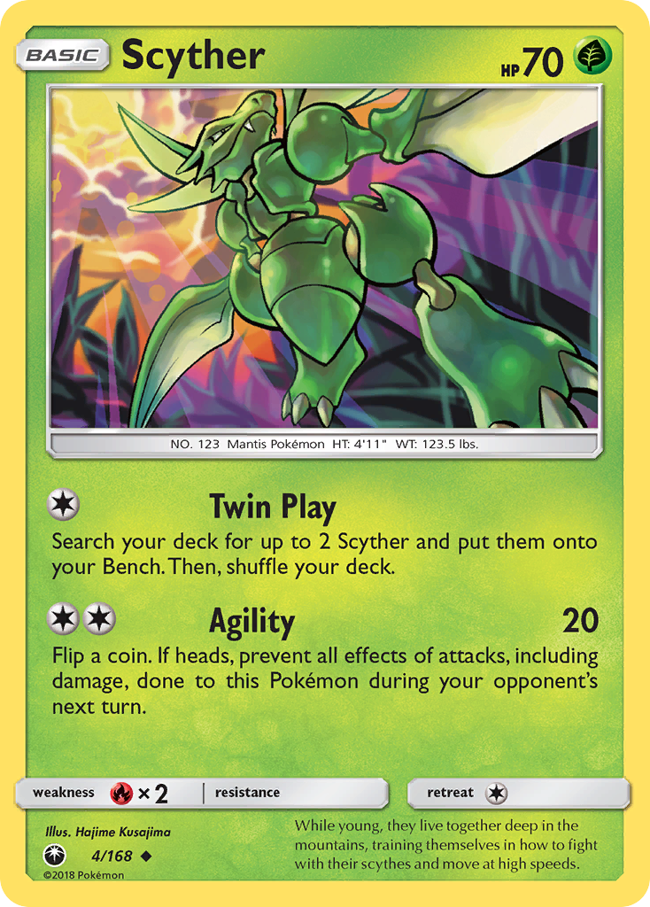 Scyther (4/168) [Sun & Moon: Celestial Storm] | Total Play