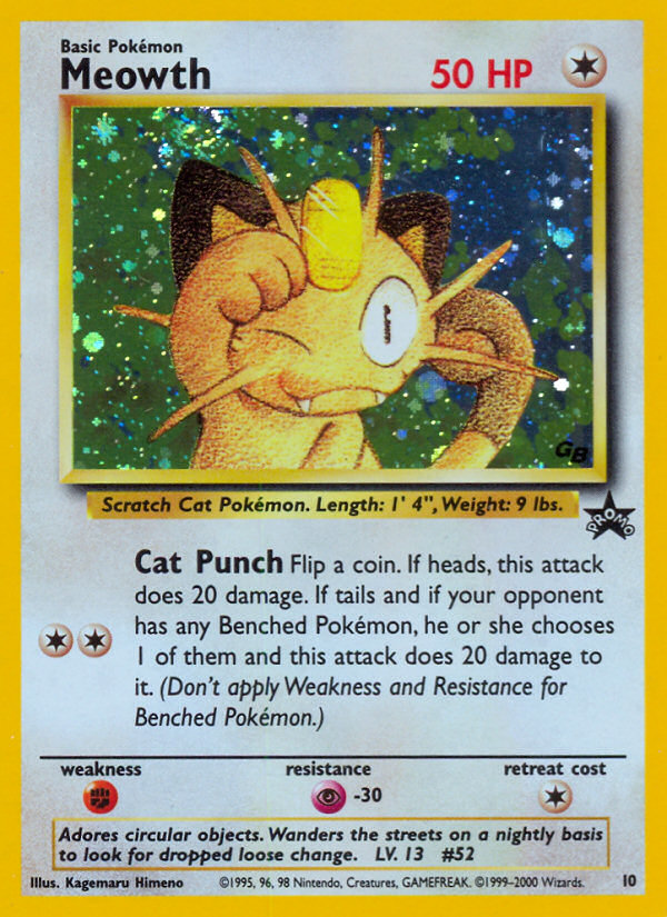 Meowth (10) [Wizards of the Coast: Black Star Promos] | Total Play