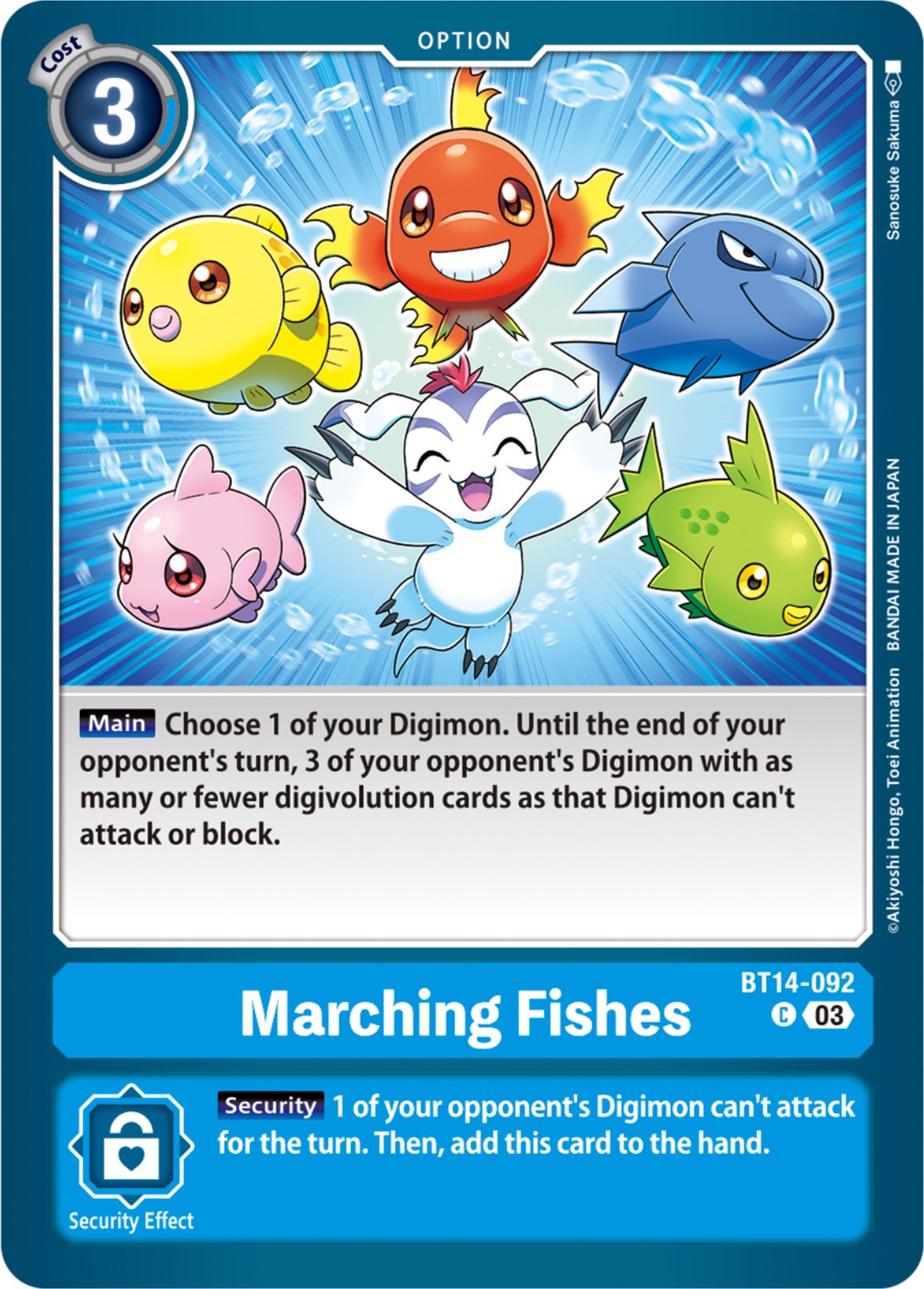 Marching Fishes [BT14-092] [Blast Ace] | Total Play