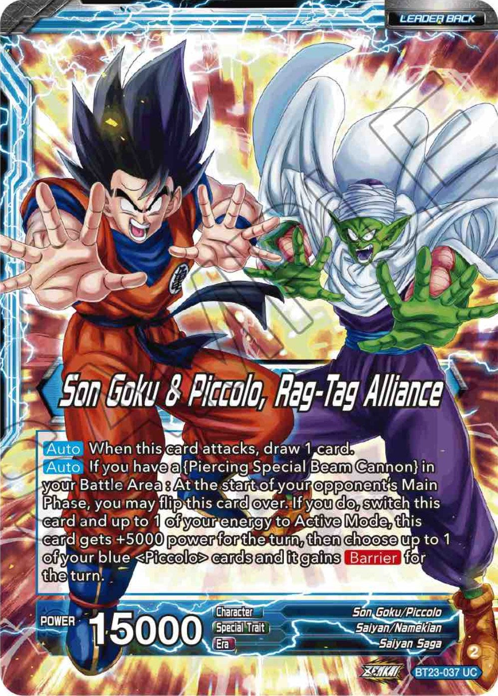Son Goku // Son Goku & Piccolo, Rag-Tag Alliance (BT23-037) [Perfect Combination] | Total Play