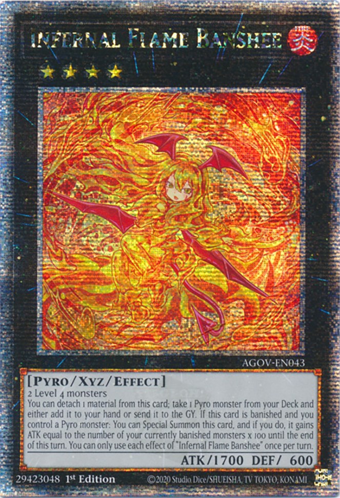 Infernal Flame Banshee (Quarter Century Secret Rare) [AGOV-EN043] Quarter Century Secret Rare | Total Play
