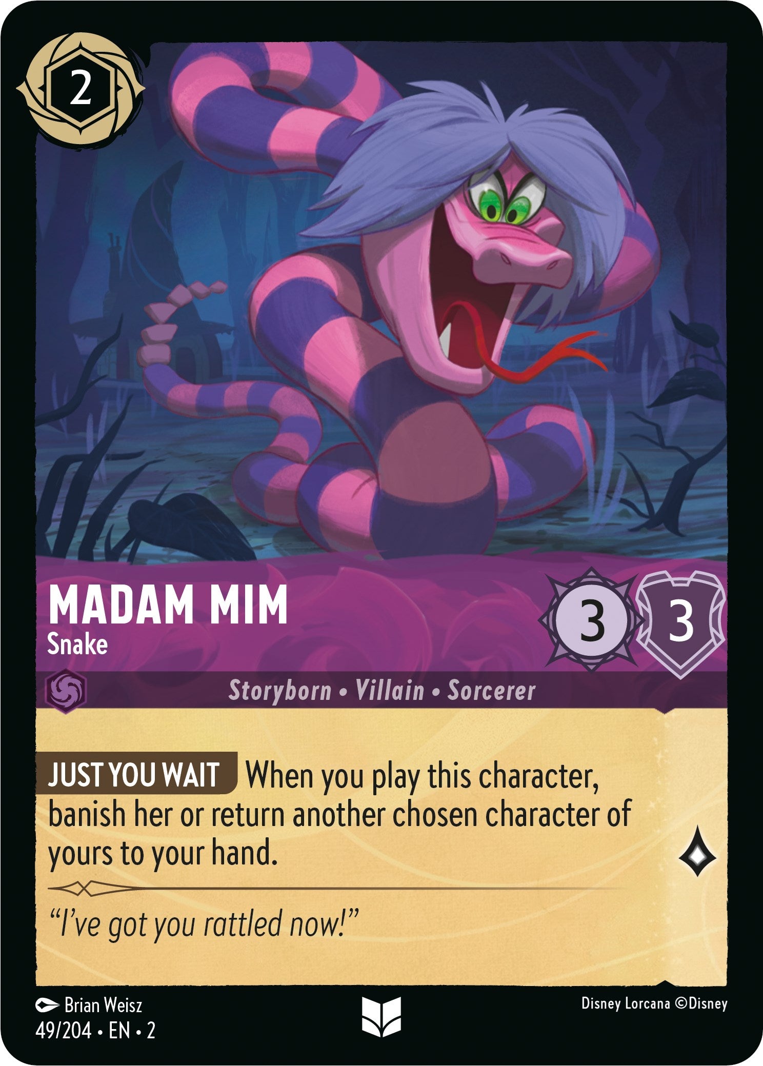 Madam Mim - Snake (49/204) [Rise of the Floodborn] | Total Play