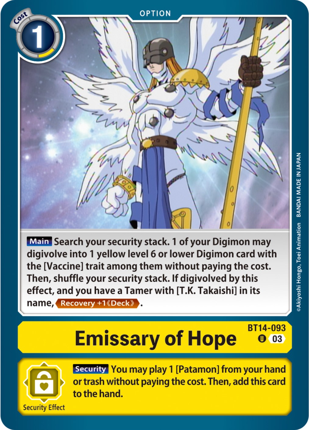 Emissary of Hope [BT14-093] [Blast Ace] | Total Play