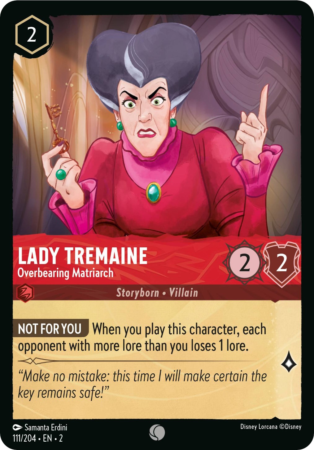 Lady Tremaine - Overbearing Matriarch (111/204) [Rise of the Floodborn] | Total Play