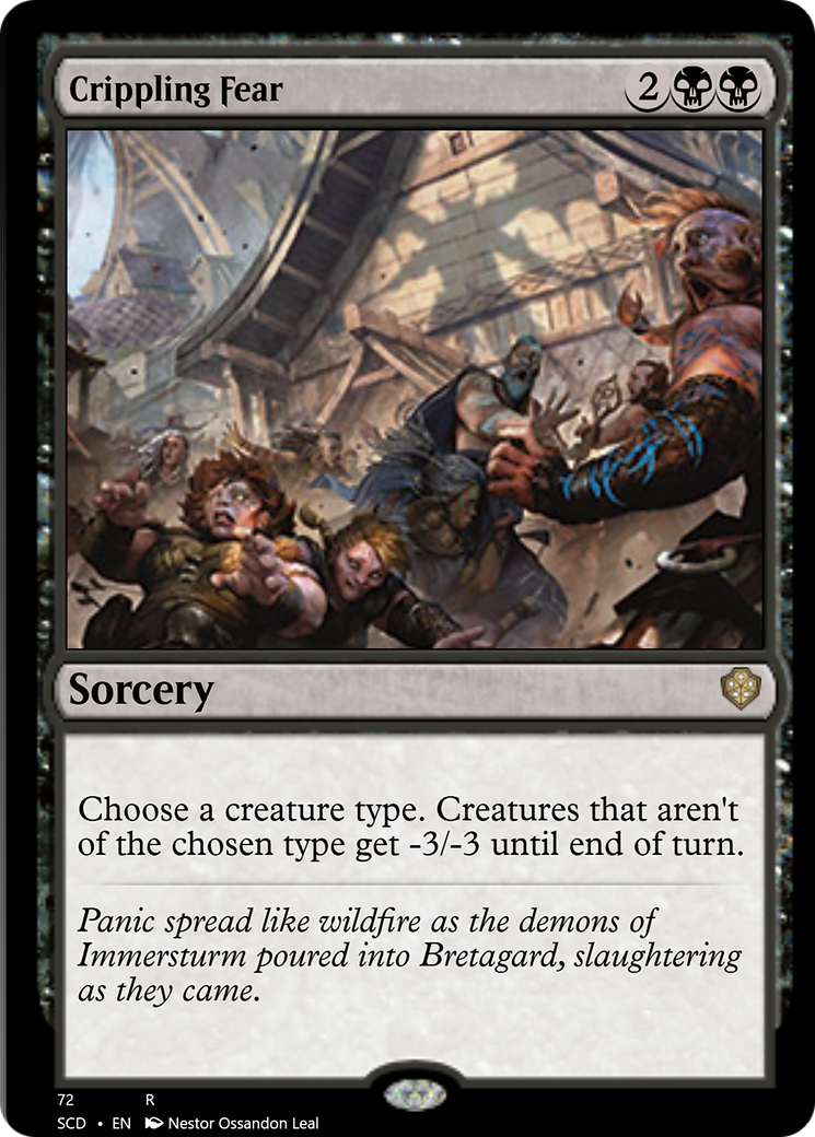 Crippling Fear [Starter Commander Decks] | Total Play