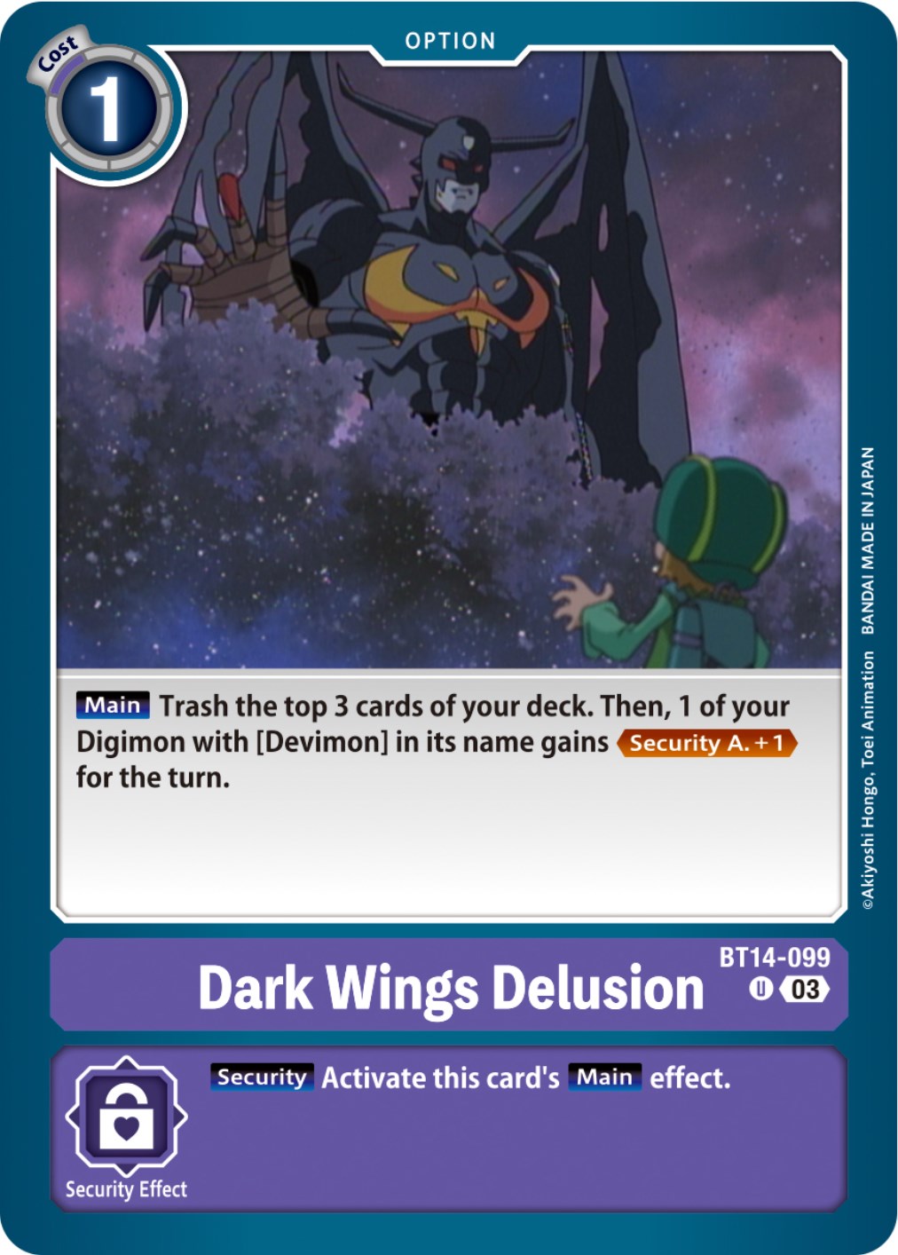 Dark Wings Delusion [BT14-099] [Blast Ace] | Total Play